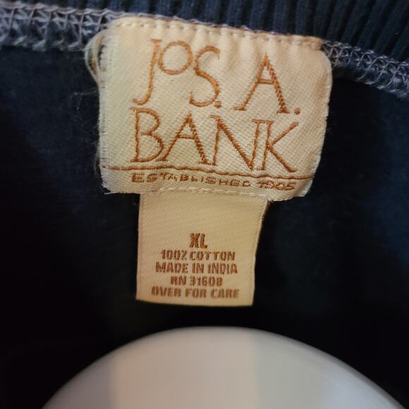 Jos A Banks Quarter Zip Gray Sweater Size XL - Picture 4 of 5